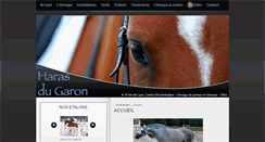 Desktop Screenshot of haras-garon.com
