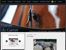 Tablet Screenshot of haras-garon.com